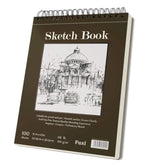 9" X 12" Sketch Book, Top Spiral Bound Sketch Pad, 1 Pack 100 Sheets 68Lb/100Gsm Drawing Paper, Acid Free Art Sketchbook Blank Painting Writing Drawing Pad For Kids Beginners Artists.