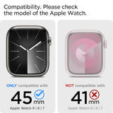 Spigen Thin Fit Designed for Apple Watch Case Series 9/8/7 45mm Lightweight Hard PC Cover - Black