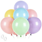 Pastel Balloons Latex Pastel Birthday Decorations 30 Pack 18 Inch Round Helium Multicolor Macaron Rainbow Decor For Birthday Rainbow Party Baby Shower Wedding Easter Balloons Decorations