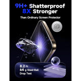 2 Pack 9H+ Glass For Iphone 16 Pro Screen Protector, Military Grade Shatterproof Full Edge Coverage, Hd Bubble Free Easy Installation Tempered Glass For Iphone 16 Pro (6.3 Inch)