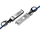 10G Sfp+ Dac Cable Blue Sfp+ Direct Attach Passive Copper Twinax Cable Compatible With Ubiquiti 1M(3.3Ft), Storage Network Ethernet Copper Switch Cables
