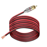 9.9Ft Rca To Speaker Bare Wire Cable, Heavy 14 Gauge Speaker Bare Wire Cables To Rca Plug Adapter Repair Speaker Cord For Speakers Amplifier Tv Subwoofer-14Awg