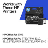 952Xl Black High-Yield Ink Cartridge Printers | Works Officejet 8702 Officejet Pro 7720, 7740, 8210, 8216, 8710, 8715, 8720, 8725, 8730, 8740 | Eligible For Instant Ink | F6U19An