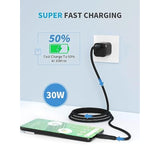 30W Usb C Wall Charger For Google Pixel Charger 8 7 Pro 7 7A 6 Pro 6A 6 5 5A 4 4A Phone Adapter Fast Charger Type C Charging Block Compatible With Google & Other Usb-C Devices(6.6Ft Cable Included)