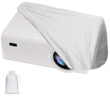 Projector Dust Cover Nylon Stretchy Outdoor Movie Video Projector Covers For Ceiling Mounted Universal Projectors Storage Bag Case Protective Covers (1Pcs-White)