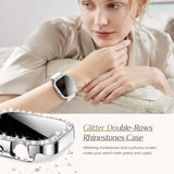 Series 11 46Mm Bling Case Compatible For Apple Watch Screen Protector Series 11 & 10 For Women, Glitter Diamond Rhinestone Face Cover For Iwatch 46 Mm Accessories