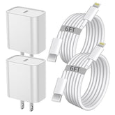 Iphone Fast Charger, Iphone Charger Fast Charging 2Pack Pd 6Ft Type C Quick Usb C To Lightning Cable Cord Fast Charger Iphone Usb C Wall Block Plug For Iphone 14 13 12 11 Pro Max Xr Xs X,Ipad Airpods