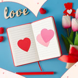 4800 Sheets Heart Shaped Sticky Notes 120 Pads Pink Sticky Notes Bulk 4 Colors Self Adhesive Notepads Memo For Office Back To School Kids Girls Women Gift