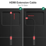 Hdmi Extender 8K Hdmi Extension Cable 1.5Ft, Hdmi 2.1 Male To Female Adapter E