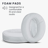 kwmobile Ear Pads Compatible with Sennheiser HD 4.50 BTNC Earpads - 2X Replacement for Headphones - White