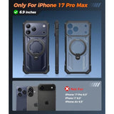 iPhone 17 Pro Max Premium 360 Spin Magnetic Kickstand Case