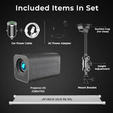 Car Projector, Mini Portable Outdoor Projector Kit With 30Ft Screen (16:9), Supports 4K Hd Ideal For Car, Travel And Outdoor Movie Nights