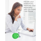 Wireless Mouse Cute Bluetooth Animal Green Frog Silent Small Middle Hands Ergonomic Portable Quiet Travel Lightweight Usb Optical Cordless Mice For Pc Laptop Computer Mac Kids Girl Boy Women Men Gift