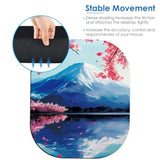 Small Mouse Pad?Mini Mouse Pad 6 X 7 Inch?For Laptop Keyboard Tray Wireless Mouse Home Office Travel?With Non-Slip Rubber Base, Waterproof Mouse Mat?Watercolor Cherry Blossom