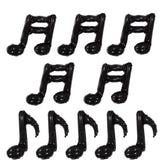 10 Pcs Black Music Note Foil Balloons Music Theme Party Decorations