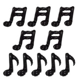 10 Pcs Black Music Note Foil Balloons Music Theme Party Decorations