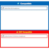 Elite 85H Headset Replacement Earpads Cushion Headphone Ear Pads Compatible With Jabra Elite 85H Wireless Headphone?Not Fit Jabra Evolve2 85?