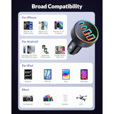 Car Charger Usb C, 4-Port 90W Super Fast Charging Car Phone Charger Accessories Dual Usb-C & Usb-A Cargador Carro Cigarette Lighter Adapter For Iphone 16 15 14 13 12 11, Ipad, Samsung, Tablet, Android