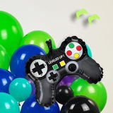 127Pcs Gamer Balloon Arch Kit β Purple Teal Green Black for Game Party & Birthday Decor