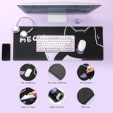 Keynovo Gaming Mouse Pad, Large Mouse Pad, Non-Slip 4Mm Laptop Gaming Desk Pad For Office And Home(Cool Cat, 31.49'' X 11.8'')