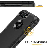 For Iphone 8 Plus/7 Plus Case, Belt-Clip Holster Case, Built-In Screen Protector,Shockproof 3-Layer Full Body Protection Rugged Heavy Duty Hard Cover For Iphone 8+/7+ 5.5 Inch,Black