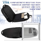 Extra Large Backpack, 17 Inch Travel Laptop Backpack With Usb Charging Port, Anti Theft Tsa Friendly Business Work College Computer Backpack For Men Women, Black