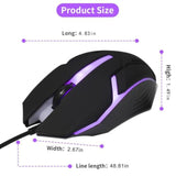 Computer Mouse With Colorful Rgb Backlight?16,000 Dpi, 4 Programmable Buttons,Colorful Rgb Backlight Ergonomic Design For Pc, Laptop, Desktop, Gamers (Black)