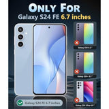 For Samsung Galaxy S24-Fe Case: Clear Grade Drop Protection Anti Yellowing Slim Case - Rugged Shockproof Protective Transparent Cell Phone Cover(Clear)