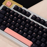 Pbt Keycaps Dye Sub 136 Keys Cherry Profile Pink Cat Keycaps Set Fit For 60% 6
