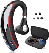 Bluetooth Headset V5.3, Wireless Bluetooth Earpiece With 500Mah Charging Case 72 Hours Talking Time Built-In Microphone For Ios Android Cell Phone, Hand-Free Headphones For Trucker, Office