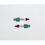 2 Style A Flashers, Mini Bulb 2.5 Volt V .425 Watt W Clear Glass Incandescent Indoor Outdoor Bulbs Christmas Tree Lights
