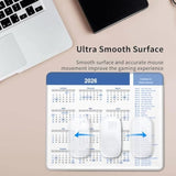 2026 Calendar Mouse Pad, Calendar With Holiday Mouse Pad For Desk, Stitched Edge Mousepad With Non-Slip Rubber Base, Gaming Mouse Mat For Computer Laptop Home Office