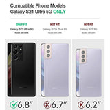 Spartan Case For Galaxy S21 Ultra 5G, 6.8" Screen Protector, Fingerprint Id, Rugged Shockproof Cover, Kickstand, Metallic Gun Metal