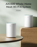 Dual Band Ax1500 Wifi 6 Mesh Wi-Fi System, Replaces Routers And Extenders, Covers Up To 2500 Sq.Ft., 3 Gigabit Ports Per Unit, Supports Ethernet Backhaul, M1500 3-Pack