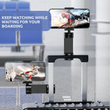 2 Pack Airplane Phone Holder – Travel Essentials Accessories For Flight, Cruise, Car, Desk – Universal Foldable Cell Phone Stand Mount – Mini Size Hands-Free For Iphone, Samsung, Android
