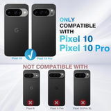 For Google Pixel 10/Pixel 10 Pro Case, Pu Leather Wallet Case For Women Men With Rfid Blocking Card Holder Slot Magnetic Closure Shockproof Phone Cover For Google Pixel 10/10 Pro (Black)