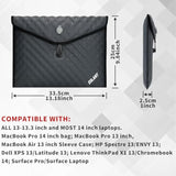 Waterproof Inflatable Computer Sleeve,14Inch Laptop Sleeve Case Compatible With Macbook Air Pro M1 M2 13Inch,M3 M4 Pro/Max 14Inch,Hp,Dell,Lenovo Asus 13-14Inch Laptop Protective Case,Gray