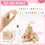 97 Pcs Pink Bow Baby Shower Games Sign Kit,Pink Bow Party Decoration,Including Game Sign 72 Diy Blank Wooden Block 24 Pen To Draw Your Idea For Baby Shower Party Game Gender Reveal Party