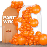 120Pc Orange Balloon Arch Kit – 18/12/10/5" Balloons for Halloween & Fall Decor