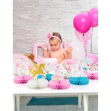 9PCS Unicorn Rainbow Honeycomb Table Centerpieces for Girls Birthday Party Decor