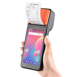 Pos Receipt Printer, Handheld 3G Pda Terminal For Android 8.1 1D 2D Barcode Scanner, Support 3G Bt Wcdma, With 5In Touchscreen, 58Mm Width Thermal Label Printing For Supermarket Small Business
