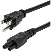 StarTech.com 10ft (3m) Laptop Power Cord, NEMA5-15P to C5 Mickey Mouse, 10A 125V, 18AWG, Laptop Replacement Cord, Printer Cable, Power Brick Cable - UL Listed (PXT101NB3S10)