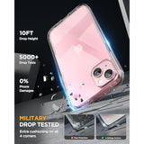 For Iphone 15 Case Clear Full-Body Built-In Glass Screen Protector &Camera Protector, Military Drop Proof 15 Phone Case 360 Degree Shockproof Protective Cover Bumper 6.1 Inch, Clear