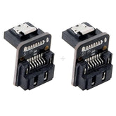 Cy Sata 7Pin Female To 7Pin Male 90 Degree Angled Adapter Mainboard Motherboar