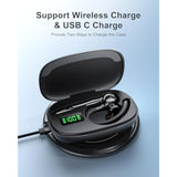 Earbuds Wireless Earpiece Bluetooth Headset With Noise Canceling Mic 160H Standby Time Hands Free Earphones Single Ear Headphone For Iphone Android Samsung Cell Phones Pc Tv Computer Game Trucker Work