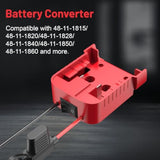 Power Wheels Adapter For Milwaukee M18 Battery Adapter, 18V Power Wheels Battery Converter Kit With Fuses Holder And Switch, Wire Terminals, 12Awg Wire For Diy (2-Pack)