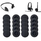 20 Pack Ear Cushions Foam Replacement For Plantronics Headphones Most Standard Size Office Telephone Headsets H251 H251N H261 H261N H351 H351N H361 H361N Headset Disposable Covers, Black