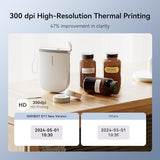 D11 New Version Label Maker Machine With Tape,300Dpi Bluetooth Label Printer, Portable Thermal Printer,Sticker Maker For Organizing Home Office School,White