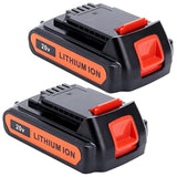 2Pack 4.0Ah 20V Max Lbxr20 Compatible With Black And Decker Weed Eater 20V Battery Lb2X4020 Lbxr2020-Ope Lbxr20-Ope2 Lbxr20B-2 Lb2X3020-Ope Lbxr20Bt 20 Volt Max Outdoor Cordless Power Tools