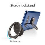 Spigen Style Ring 360 Cell Phone Ring/Phone Grip/Stand/Holder for All Phones and Tablets Compatible with Magnetic Car Mount - Gun Metal